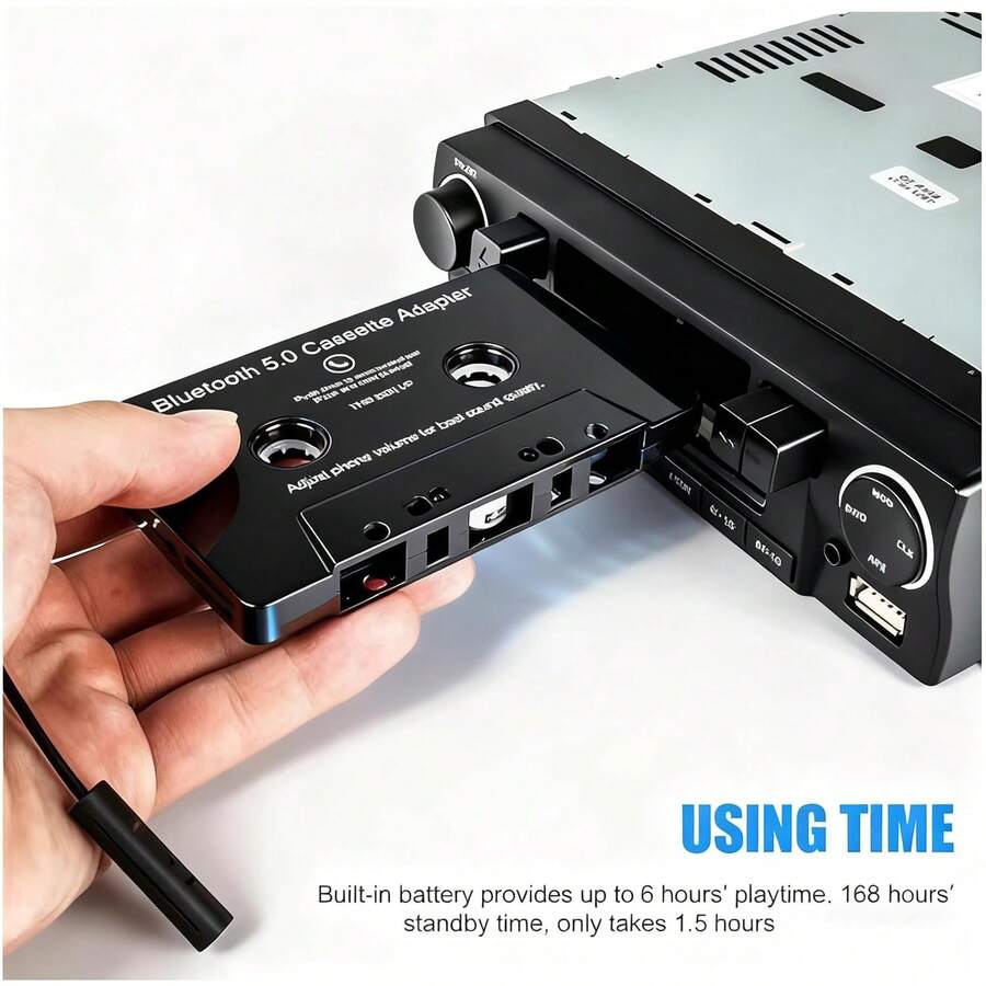 Adaptador Convertidor Casete Bluetooth Para Coche Automóvil