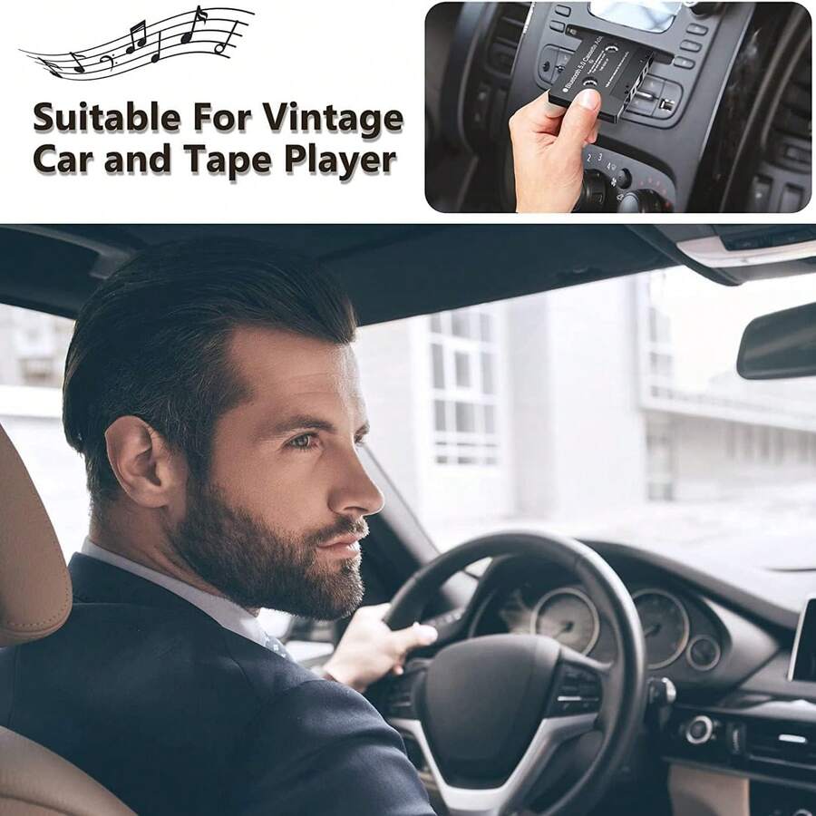 Adaptador Convertidor Casete Bluetooth Para Coche Automóvil