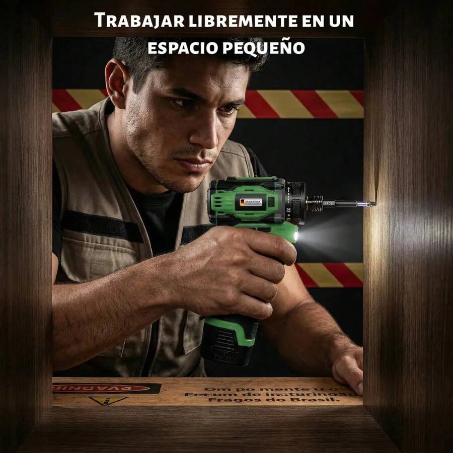 Taladro Percutor Brushless 16.8V + Atornillador 2 en 1