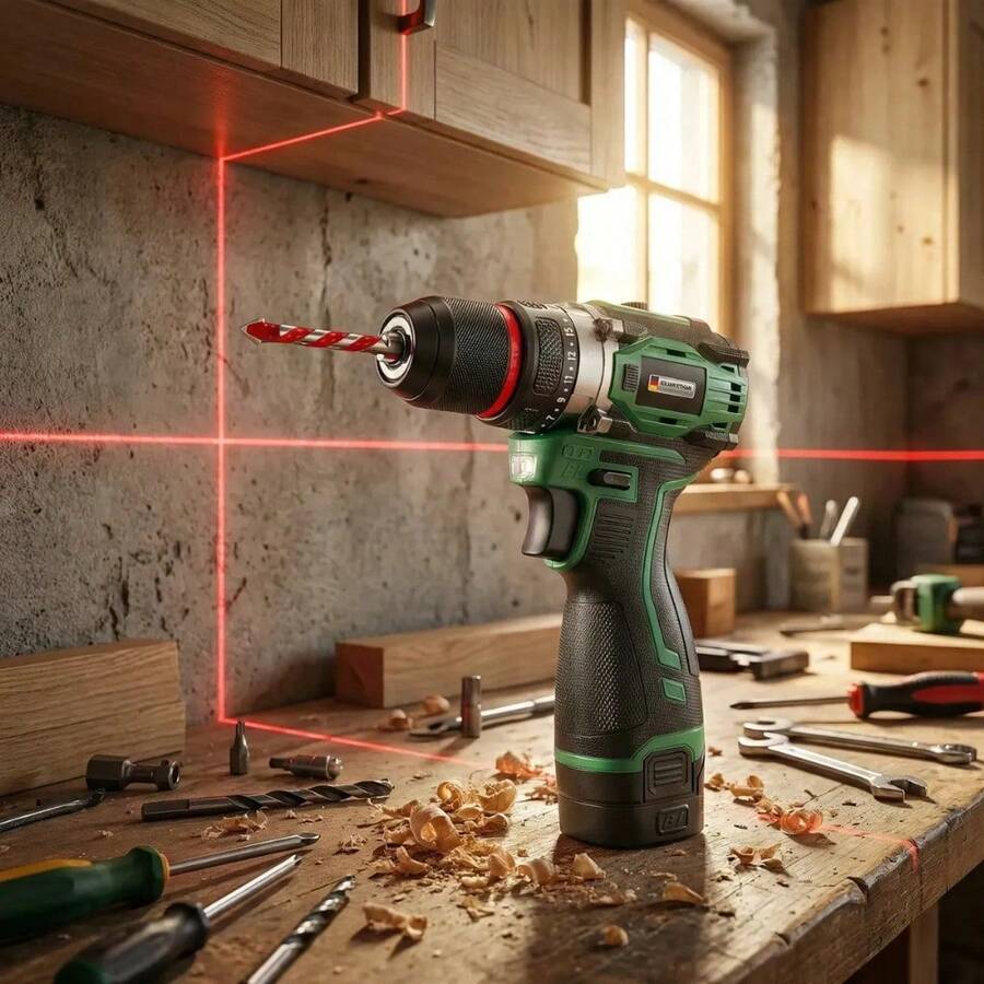 Taladro Percutor Brushless 16.8V + Atornillador 2 en 1
