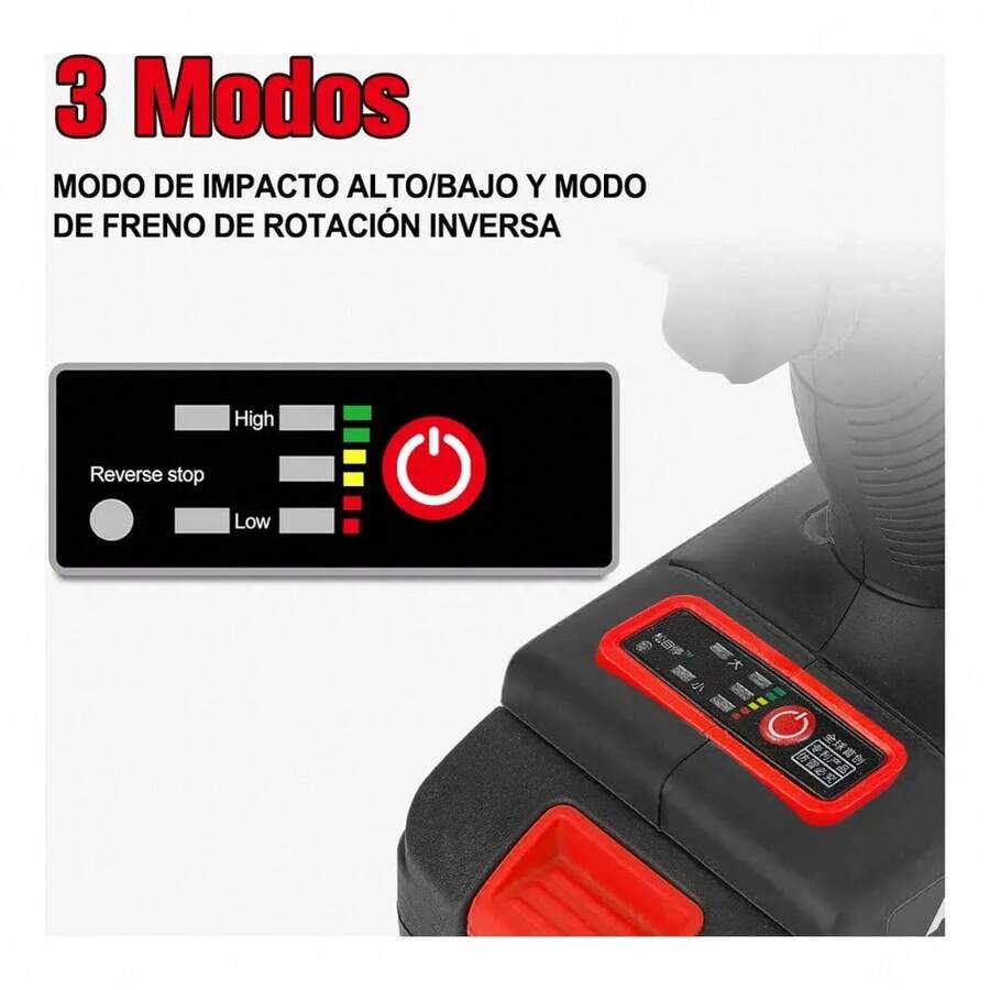 Llave de Impacto Inalámbrica 21V + Taladro Eléctrico 2 en 1