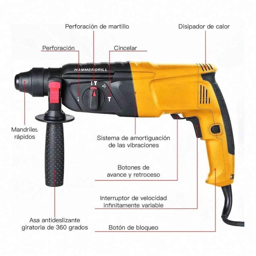 Rotomartillo 800W SDS Plus