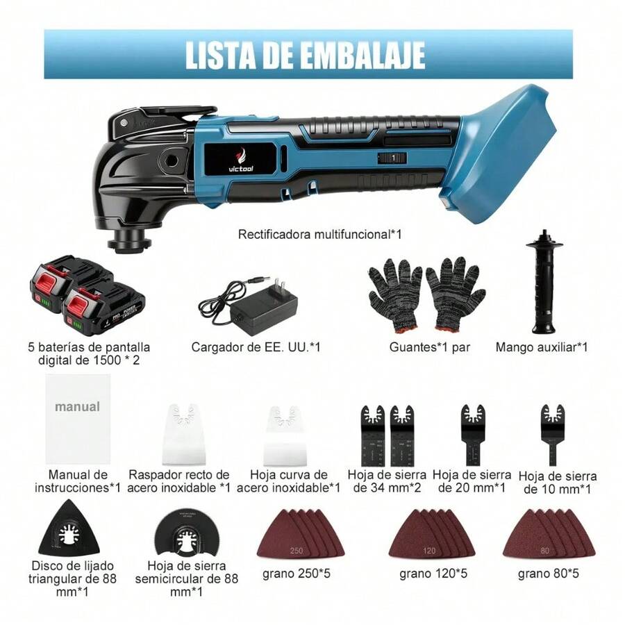 Lijadora Inalámbrica con 2 Baterías
