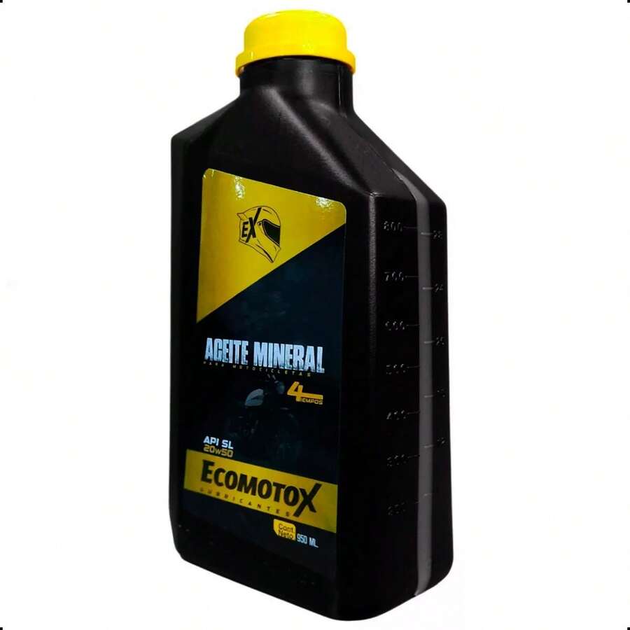 Paquete 6 Aceites Minerales 20W50 API SL 4 Tiempos Ecomotox – Protección y rendimiento confiable
