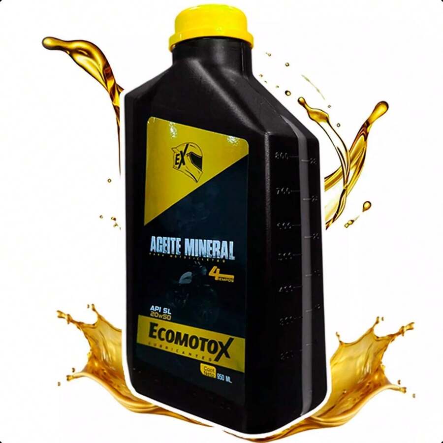 Paquete 6 Aceites Minerales 20W50 API SL 4 Tiempos Ecomotox – Protección y rendimiento confiable