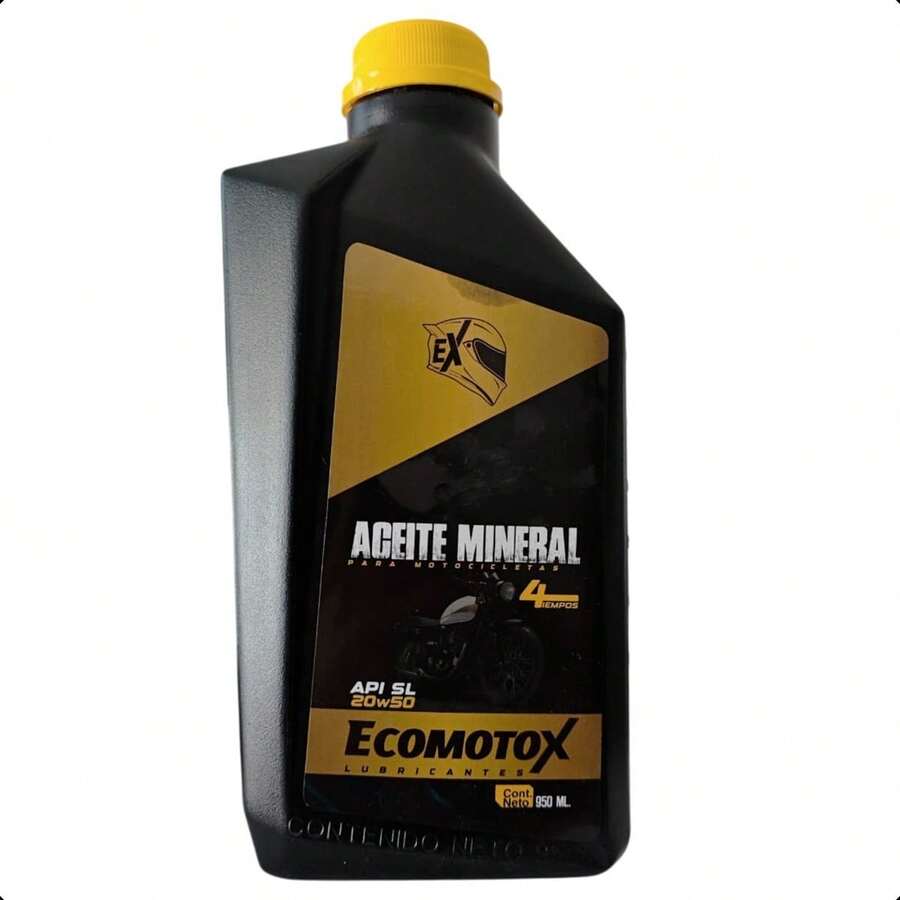 Paquete 6 Aceites Minerales 20W50 API SL 4 Tiempos Ecomotox – Protección y rendimiento confiable