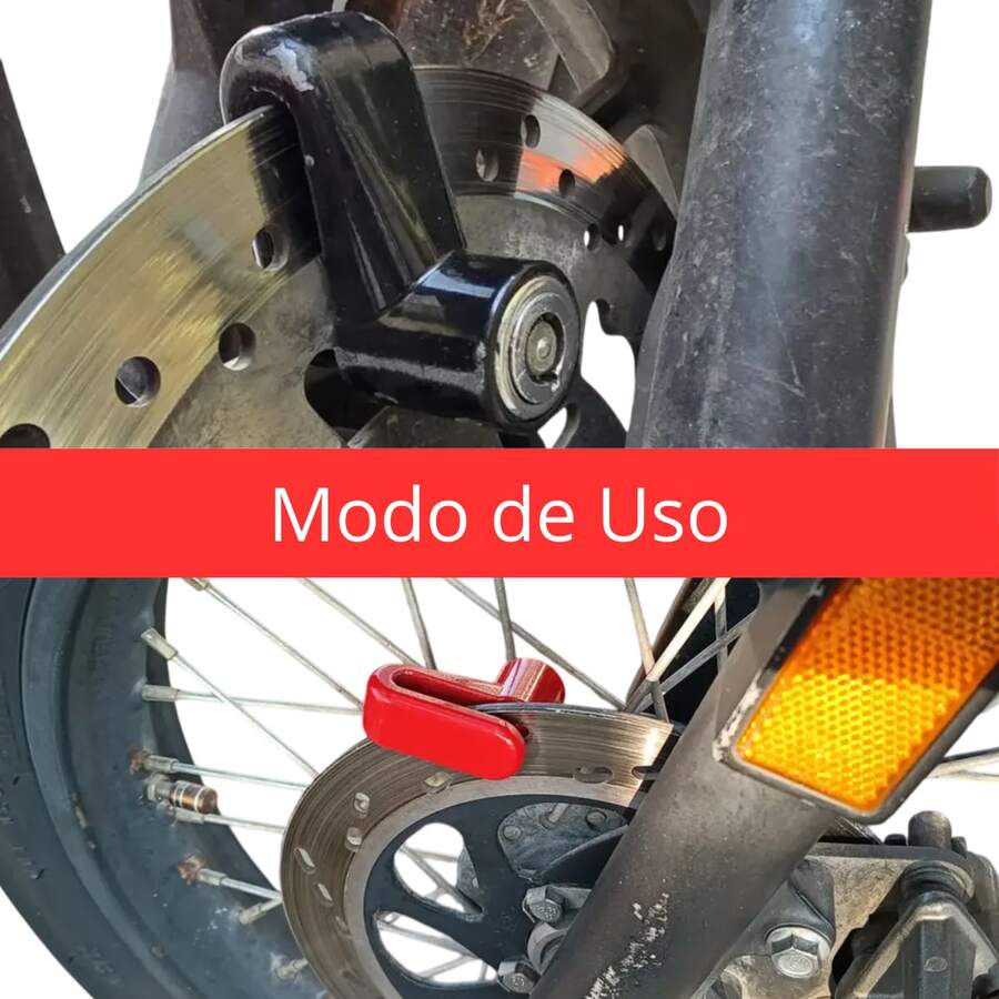 Vmingo 2pz Candado Disco Impermeable Antirrobo