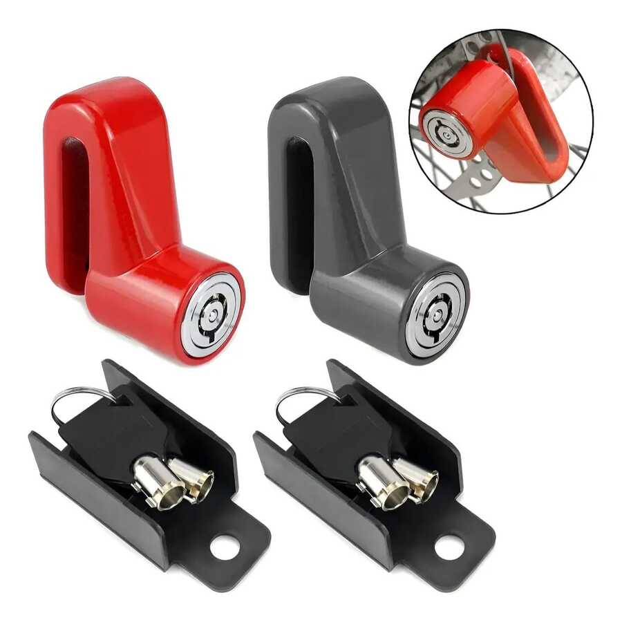 Vmingo 2pz Candado Disco Impermeable Antirrobo