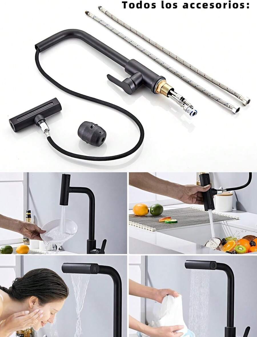 Mcmxtap Grifo de avabo de 4 modos
