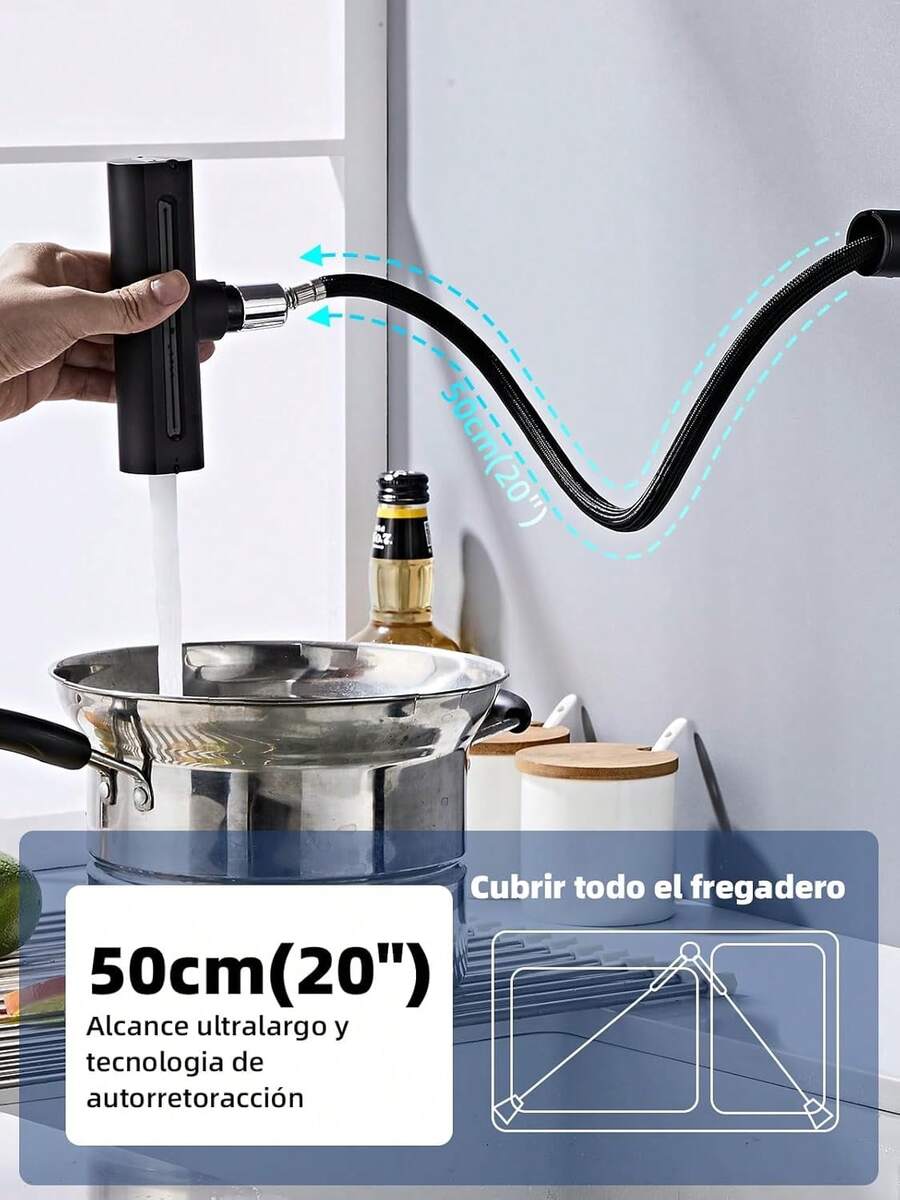 Mcmxtap Grifo de avabo de 4 modos