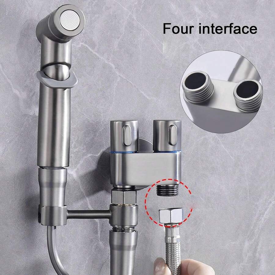 Bidet Pulverizador Acero Inoxidable: Baño Bidé Pulverizador Set