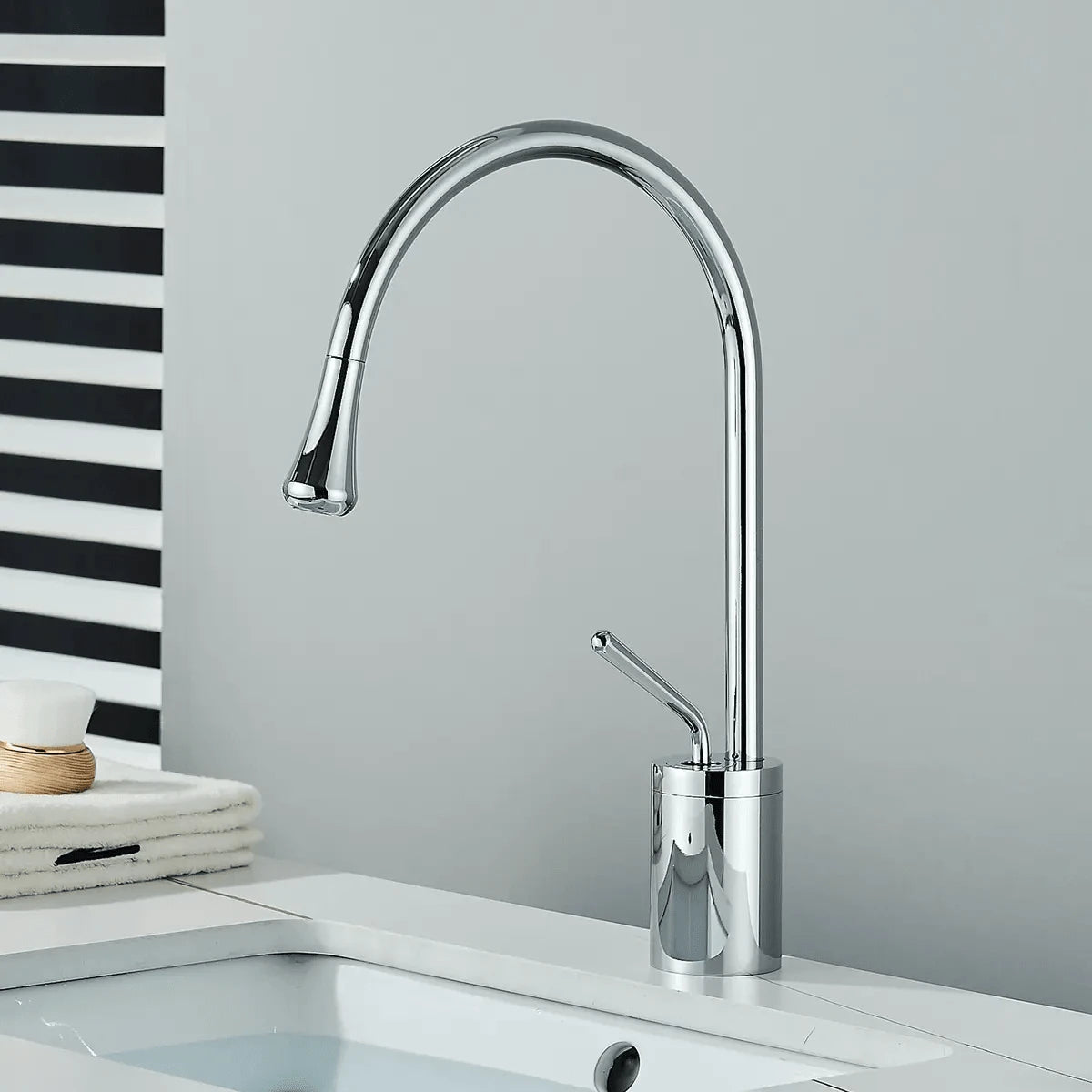 Grifos de baño en oro cepillado