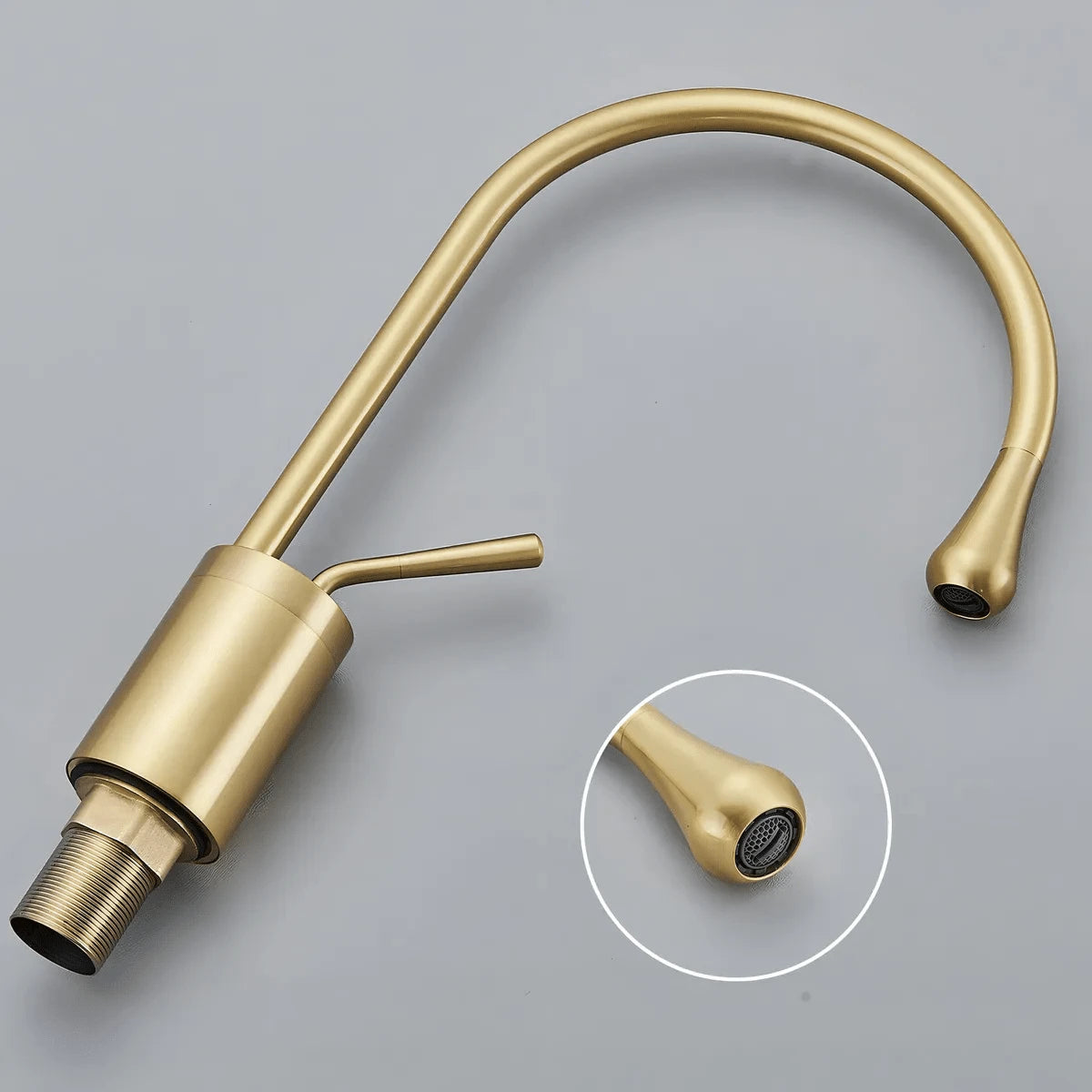 Grifos de baño en oro cepillado