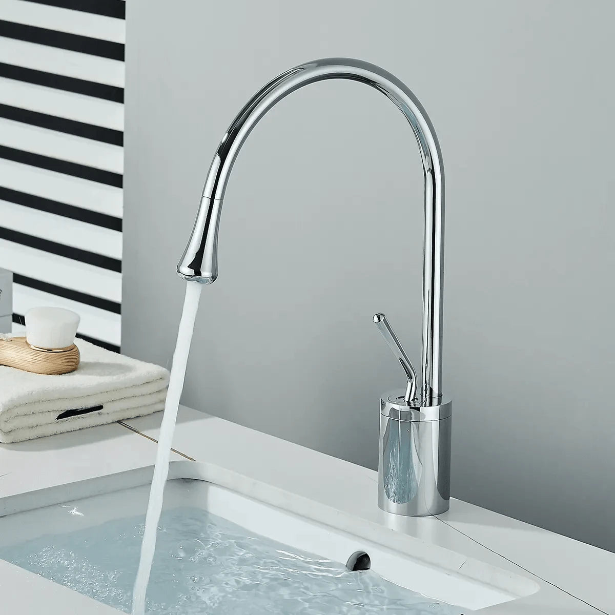 Grifos de baño en oro cepillado