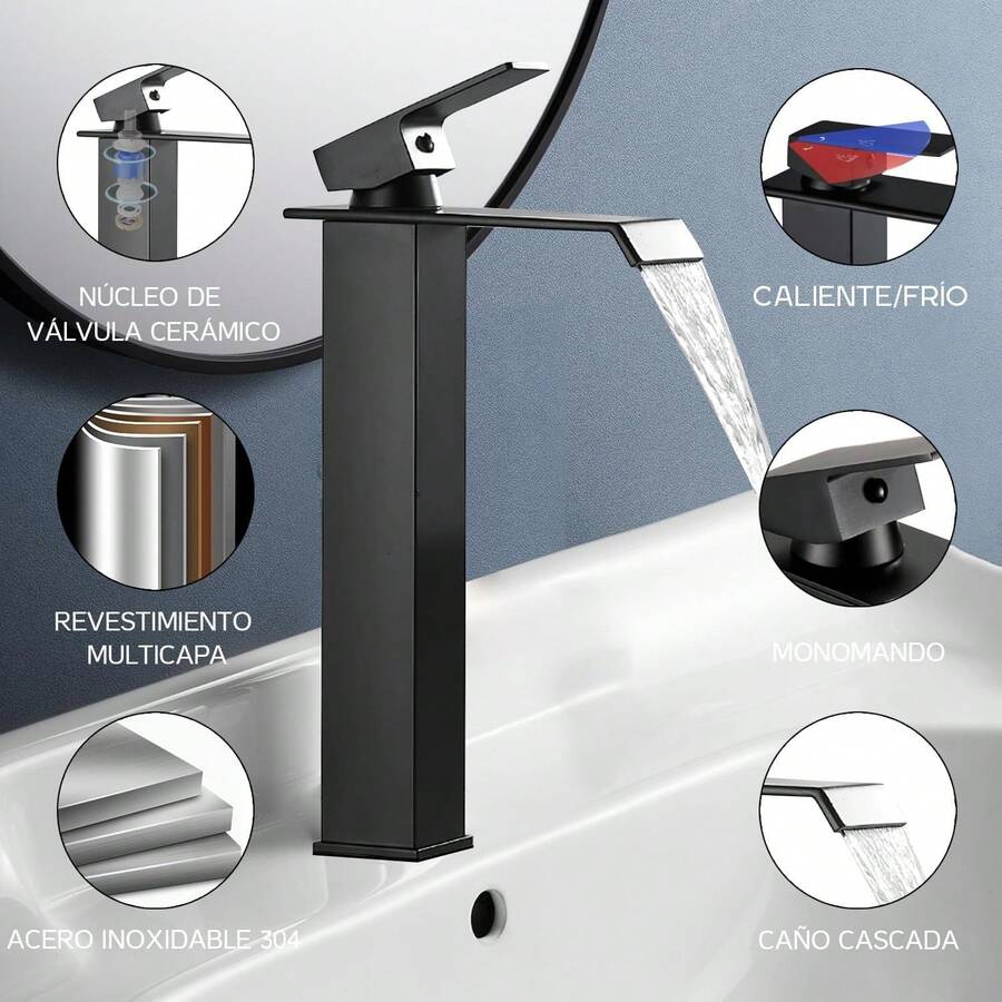 Grifo para lavabo alto de baño