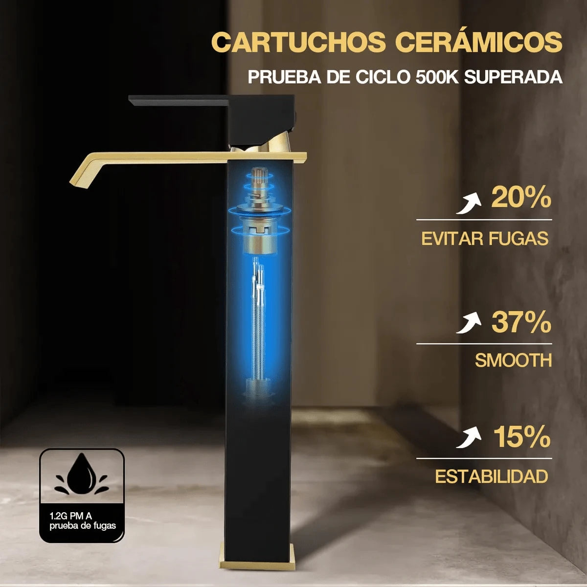 Grifo para lavabo alto de baño
