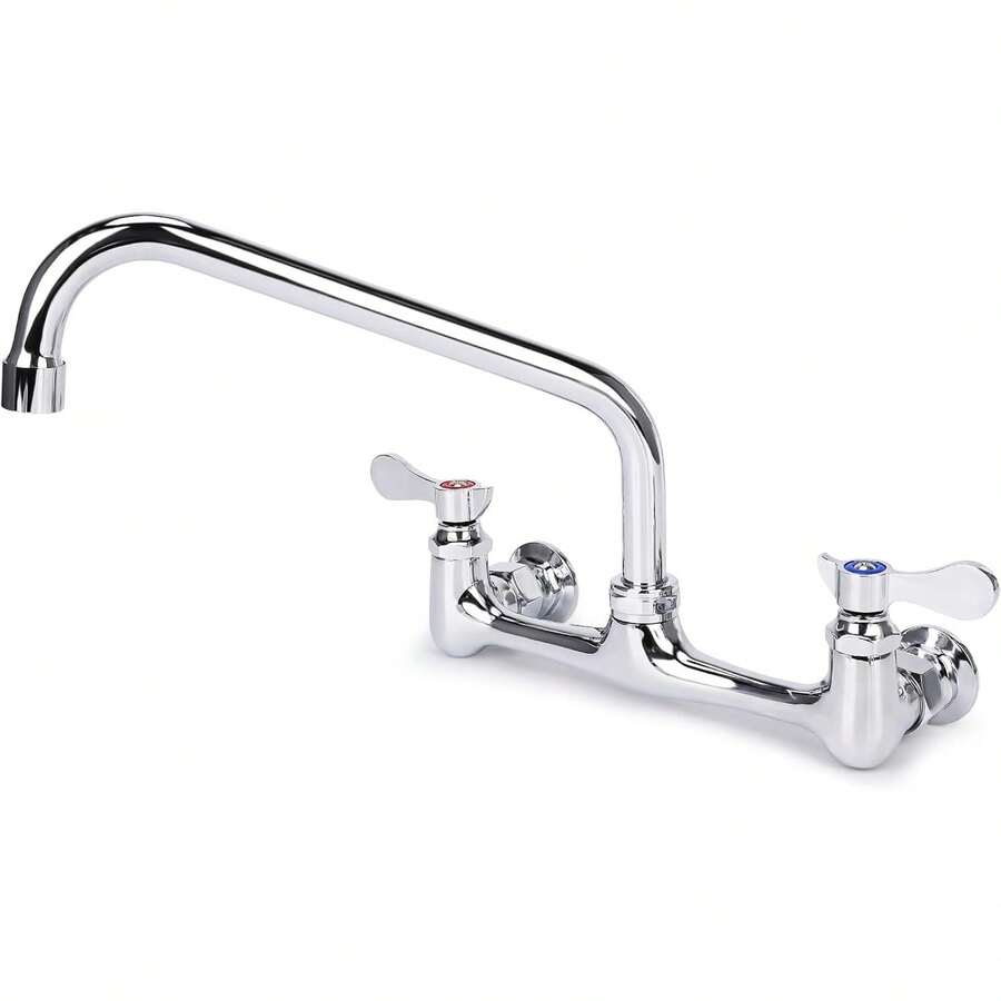 Mcmxtap Cromo Grifo de cocina de montaje en pared