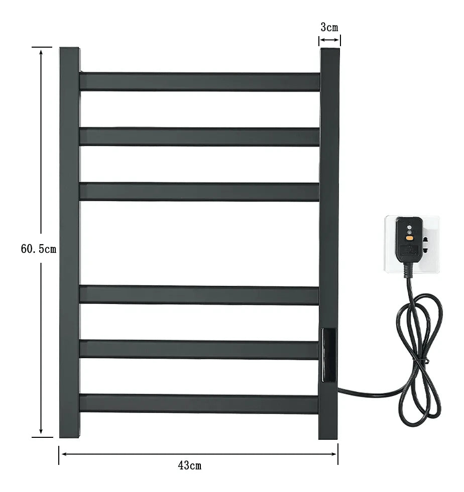 toallero eléctrico calentado para baño