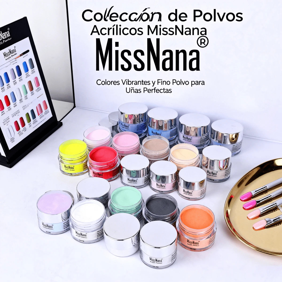 Kit Completo de Polvo Acrílico de 36 Colores