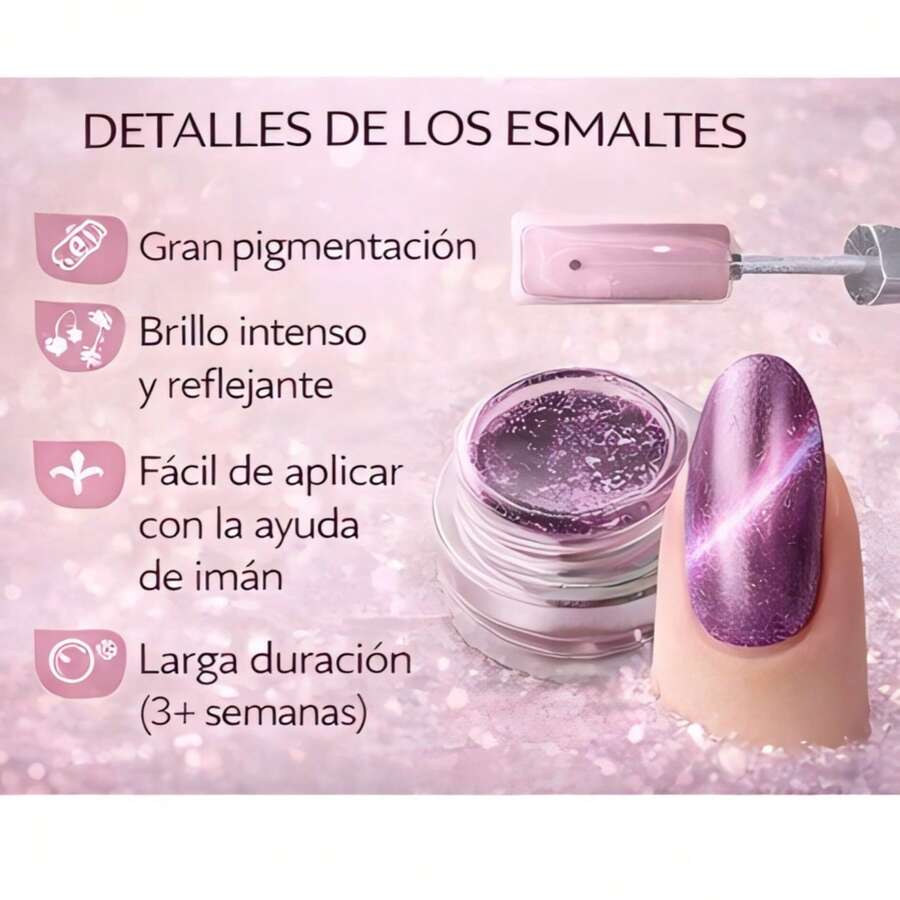 Set de Gel para Uñas Ojo de Gato MissNana, 36 Colores