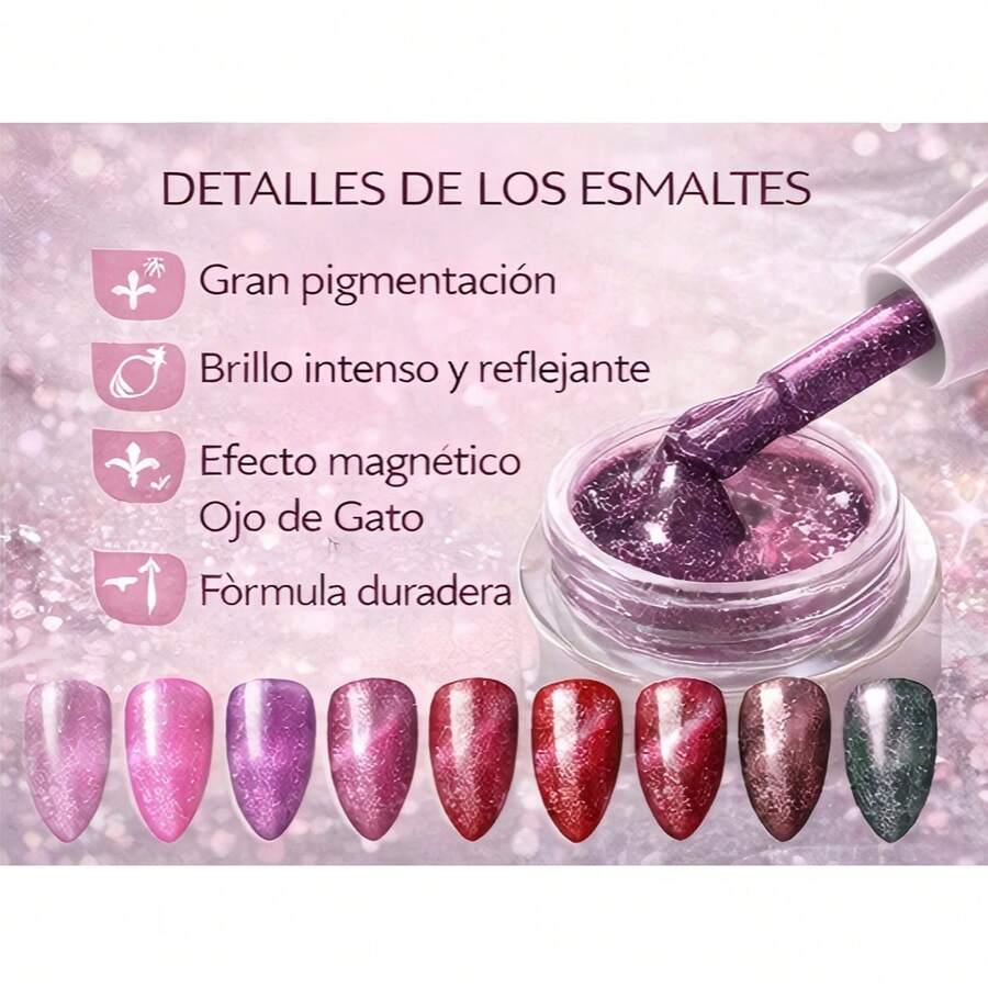 Set de Gel para Uñas Ojo de Gato MissNana, 36 Colores