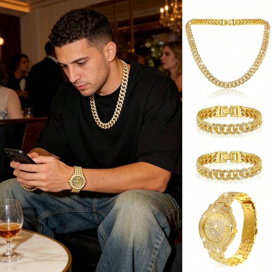 Conjunto de 4 Piezas de Joyas