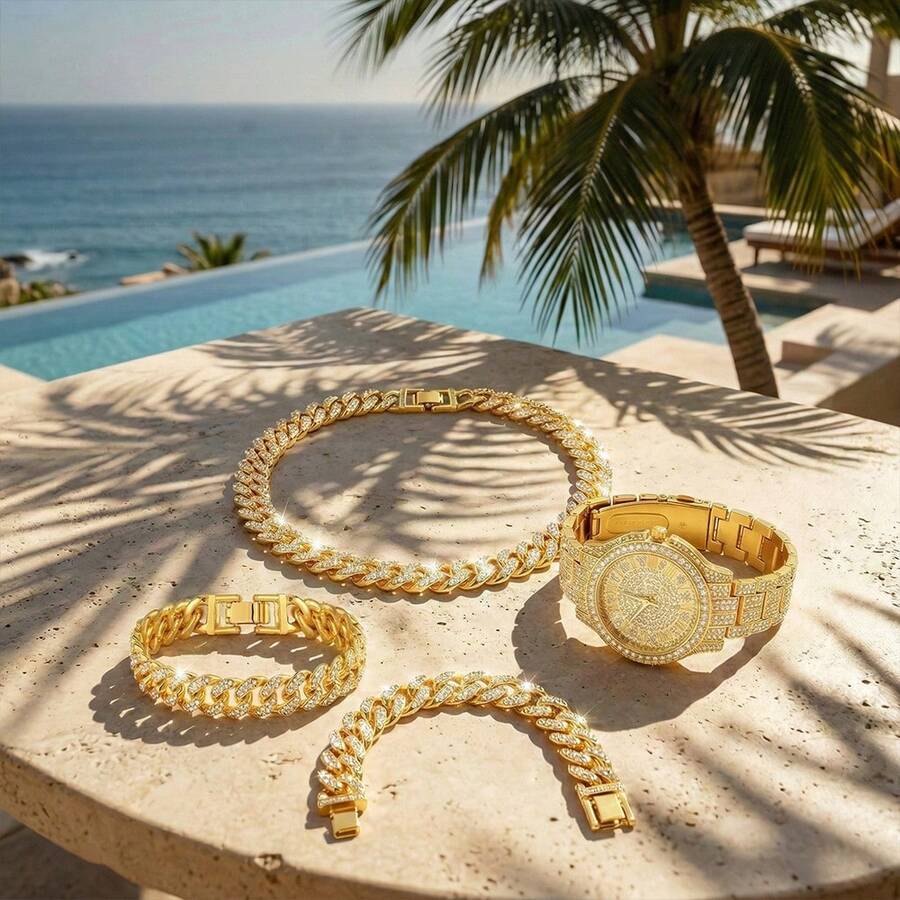 Conjunto de 4 Piezas de Joyas