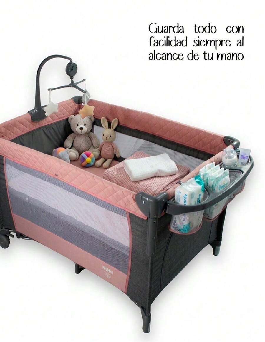 Cuna Corral 4 En 1 Con Mosquitero Y Cambiador