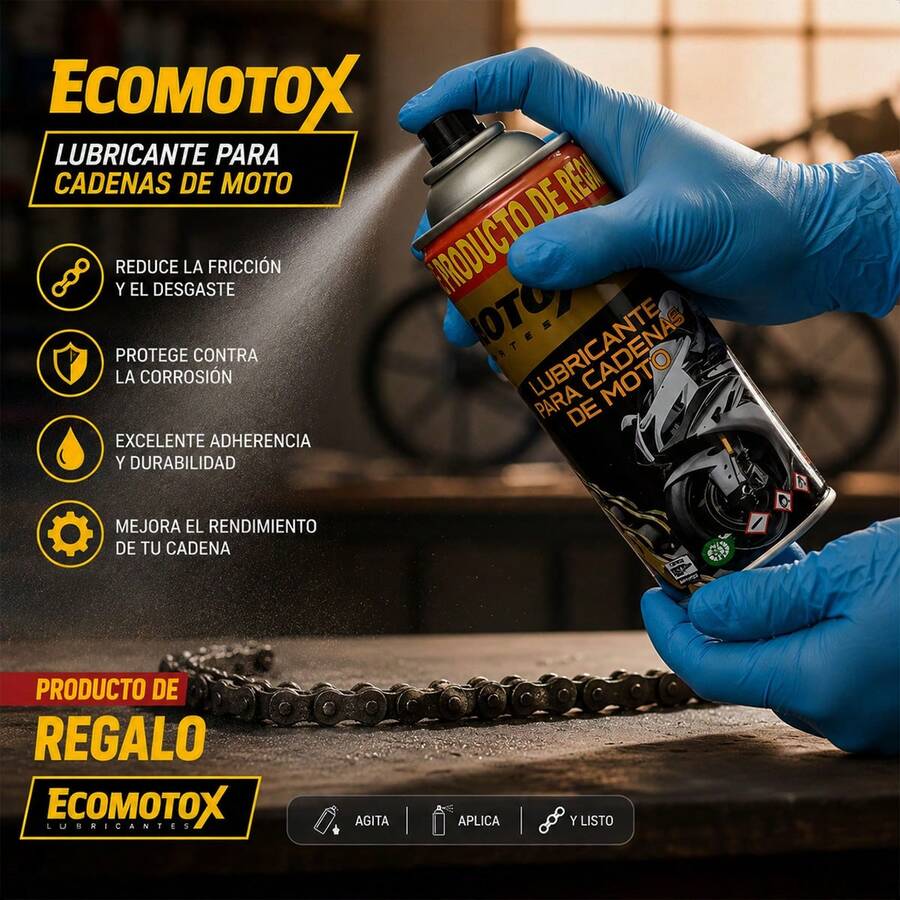 Kit Lubricante para Cadena Ecomotox