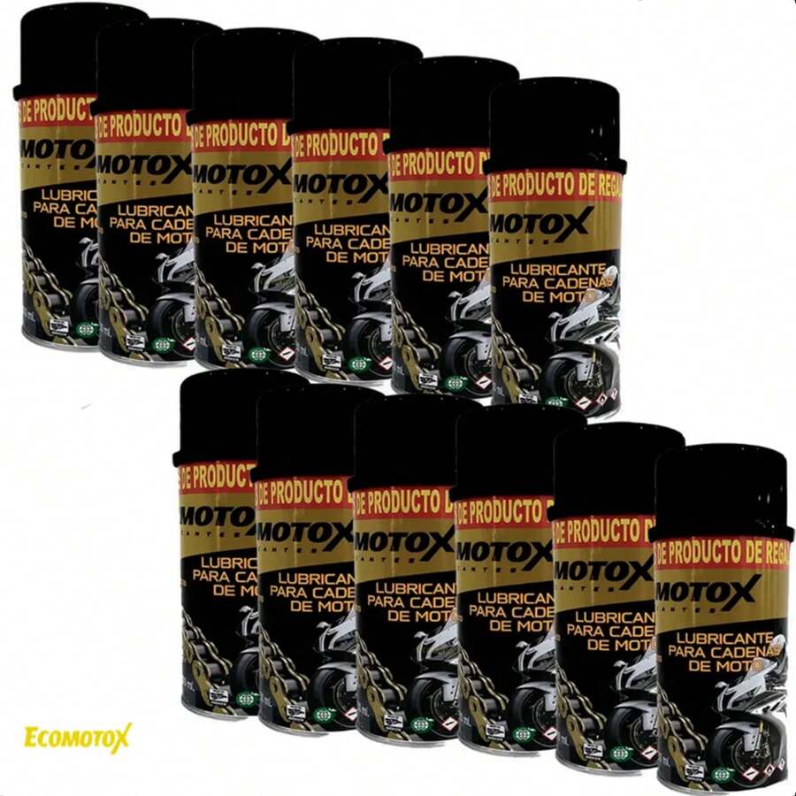 Paquete 12 Lubricantes, Cadena Ecomotox