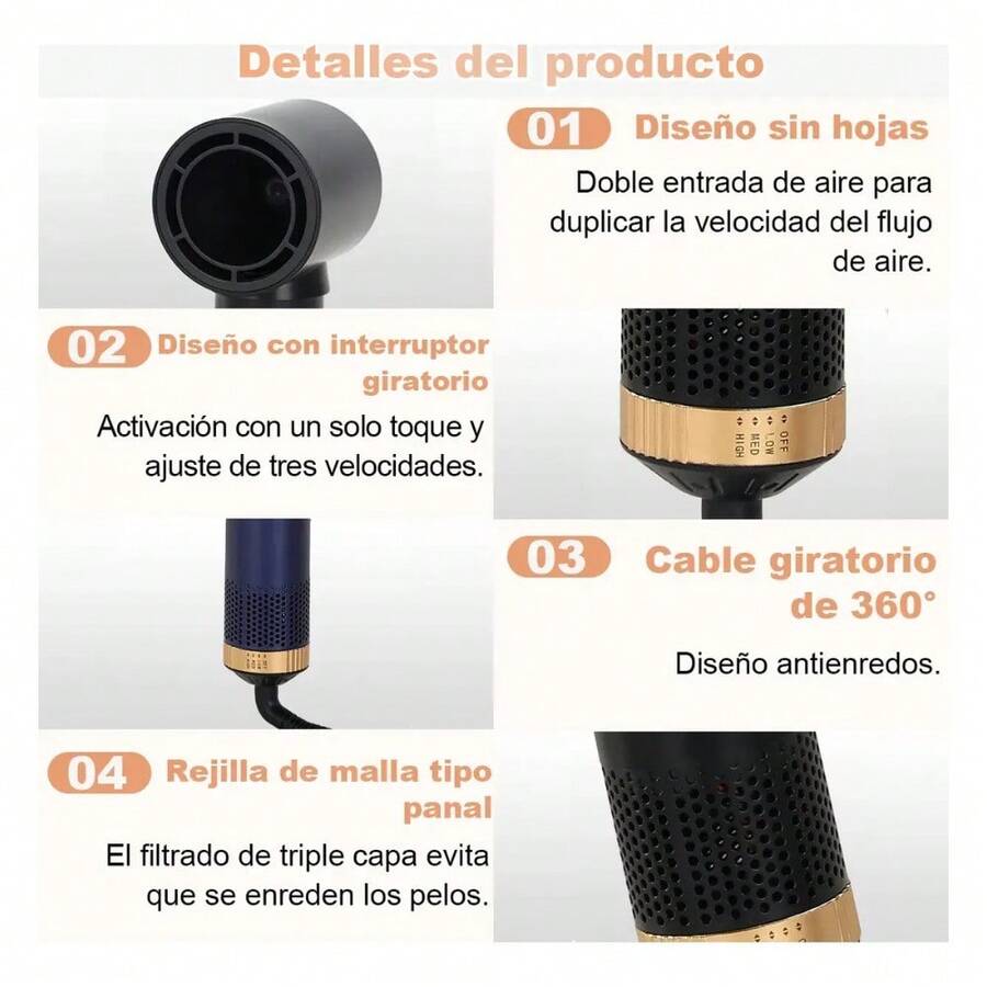 Cepillo Secador de Pelo 5 en 1