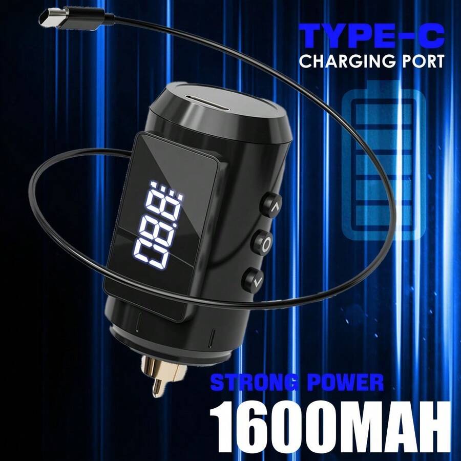 Máquina de Tatuaje  Kit Completo Inalámbrico 1500mAh