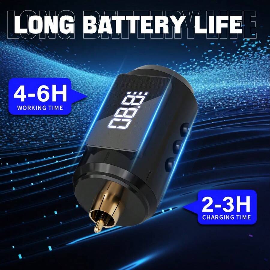 Máquina de Tatuaje  Kit Completo Inalámbrico 1500mAh