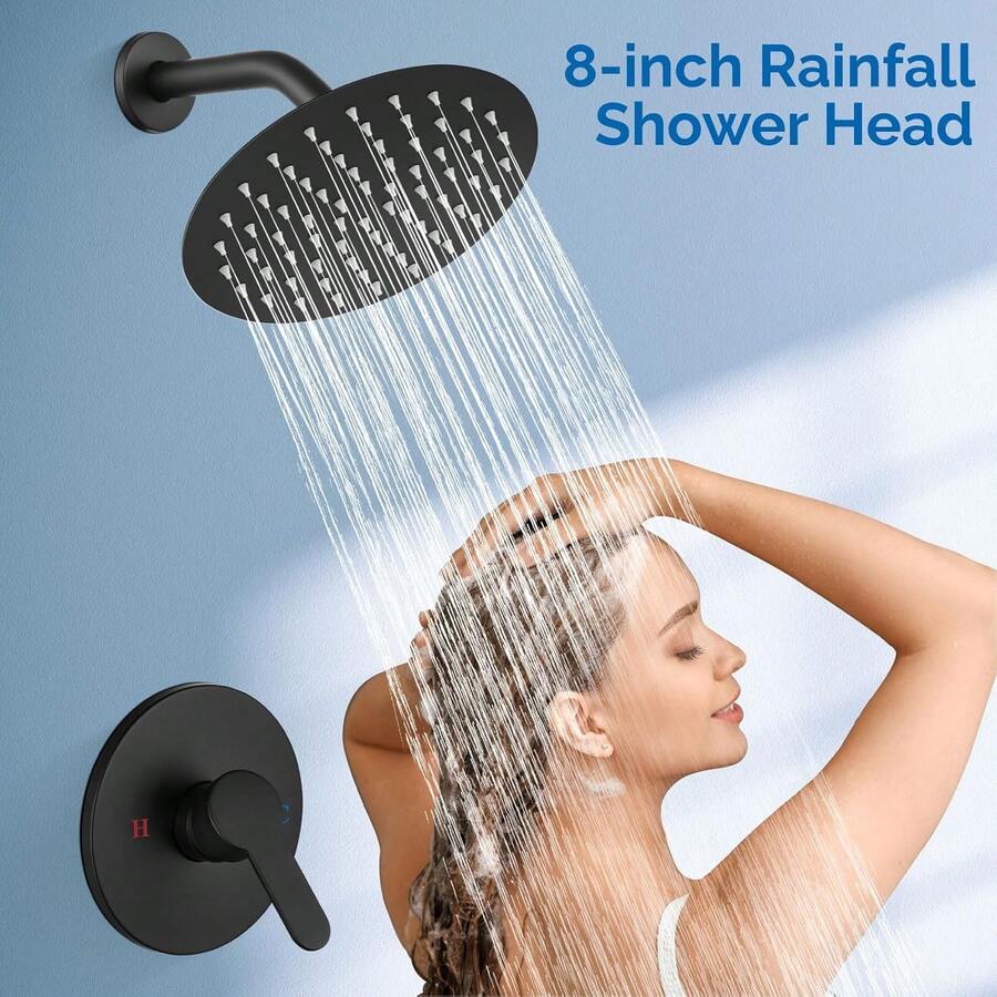 Mcmxtap  Kit Regadera Cuadrada 10 Pulgadas Tipo Lluvia Lujo