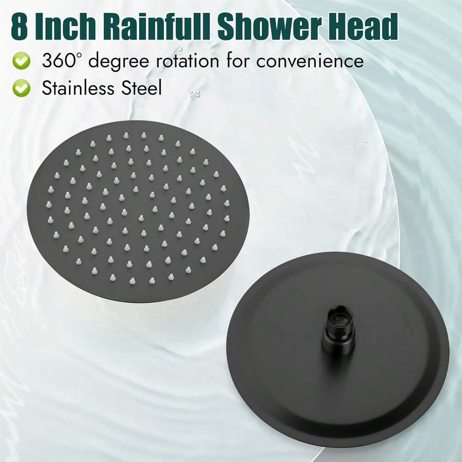 Mcmxtap  Kit Regadera Cuadrada 10 Pulgadas Tipo Lluvia Lujo
