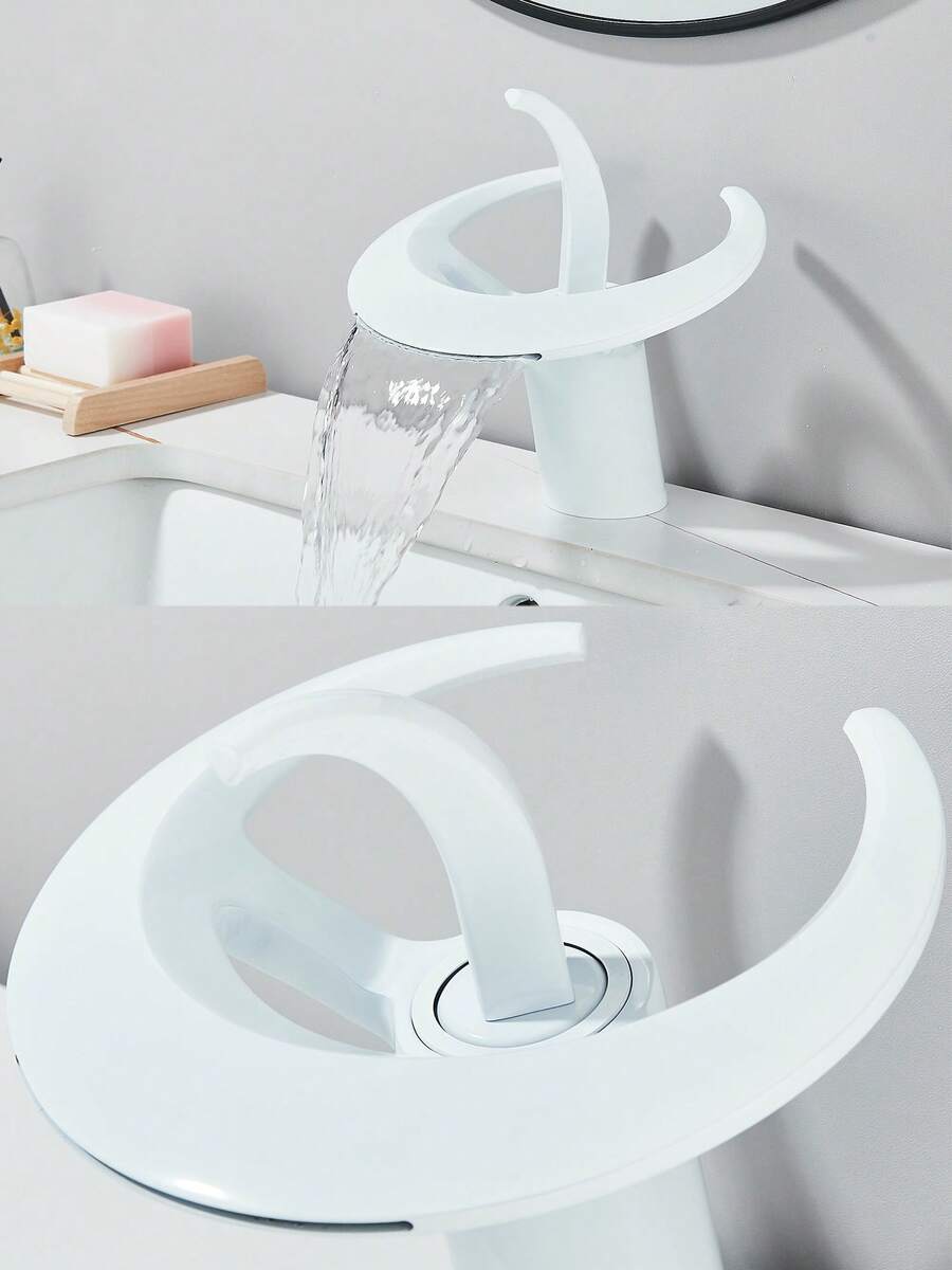 Mezclador monomando para lavabo tipo cascada
