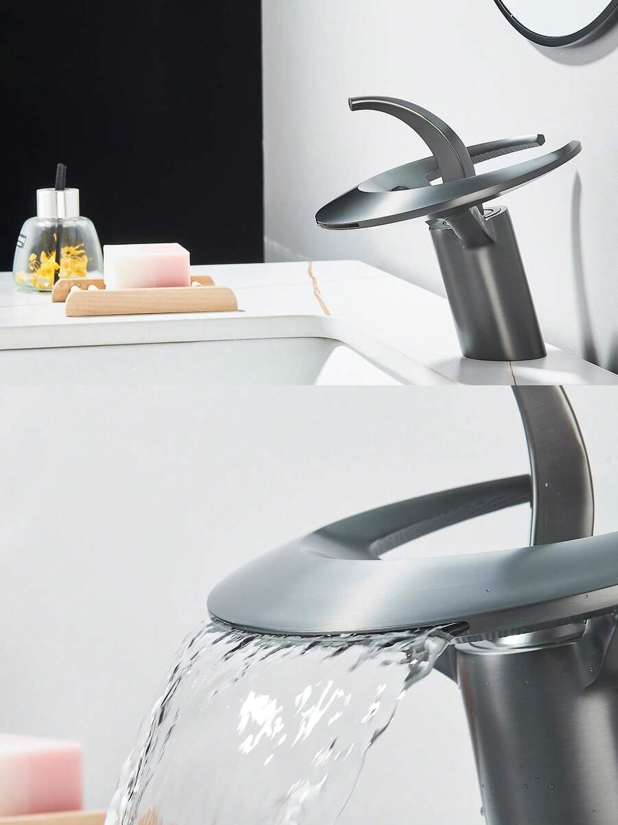 Mezclador monomando para lavabo tipo cascada