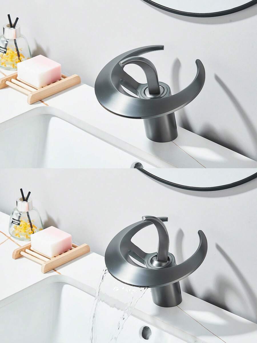 Mezclador monomando para lavabo tipo cascada