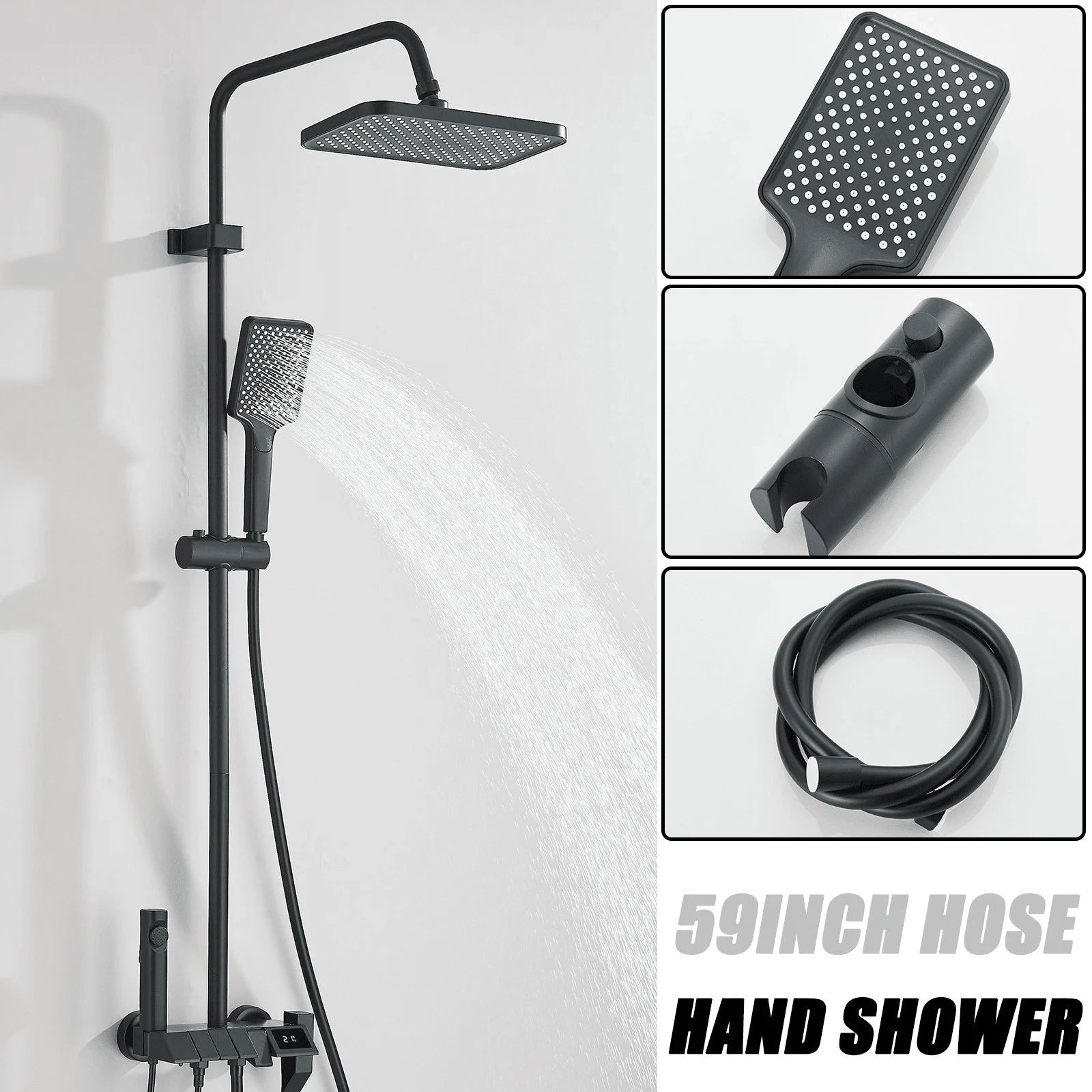 Juego de ducha de baño, juego de ducha con pantalla digital