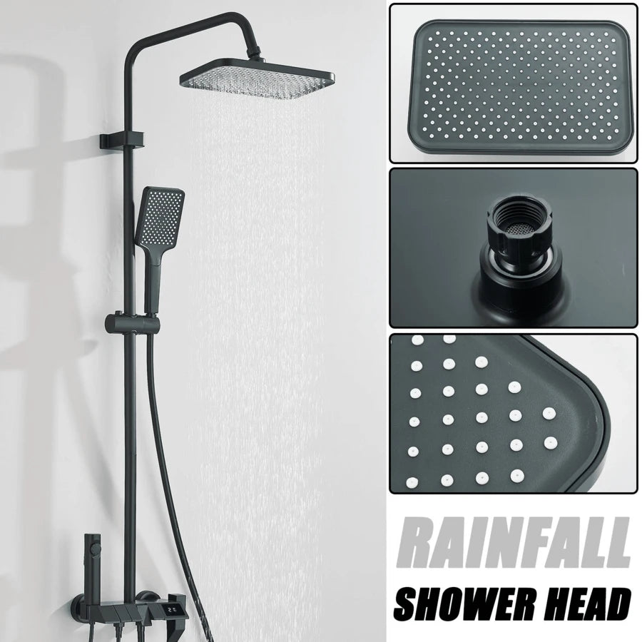 Juego de ducha de baño, juego de ducha con pantalla digital