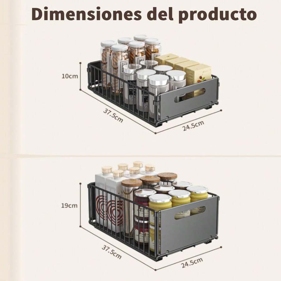 Organizador de Gabinete Extraíble 2 Piezas