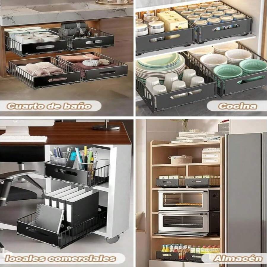 Organizador de Gabinete Extraíble 2 Piezas