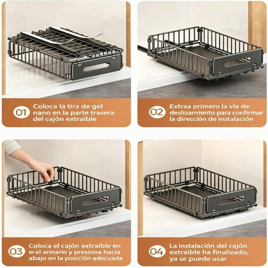 Organizador de Gabinete Extraíble 2 Piezas