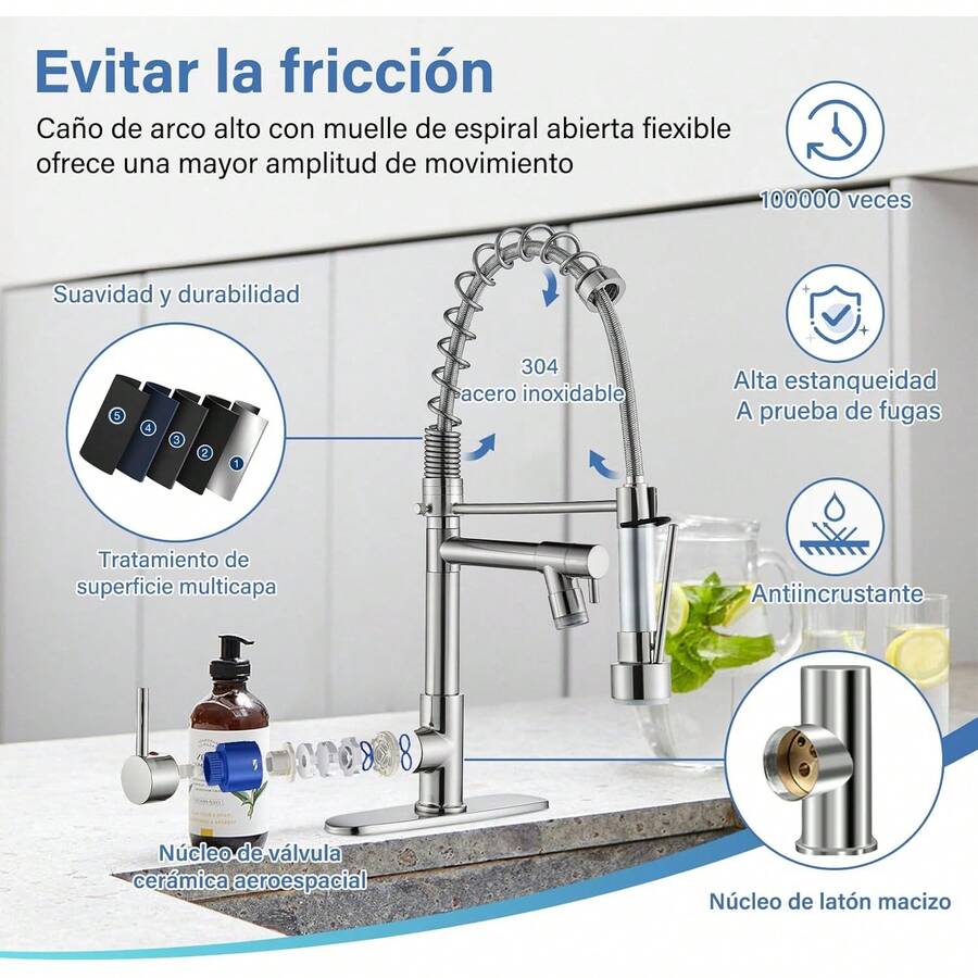 }Grifo de cocina Arco alto}