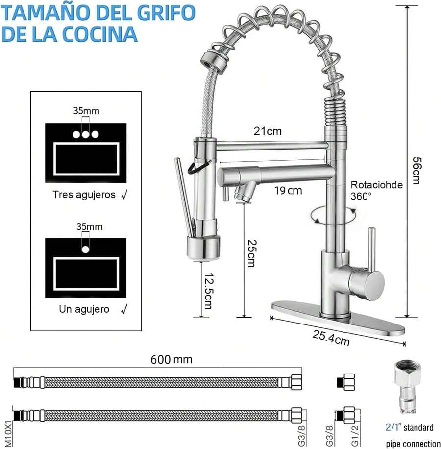 Mcmxtap Níquel cepillado Grifo Mezclador para Fregadero de Cocina