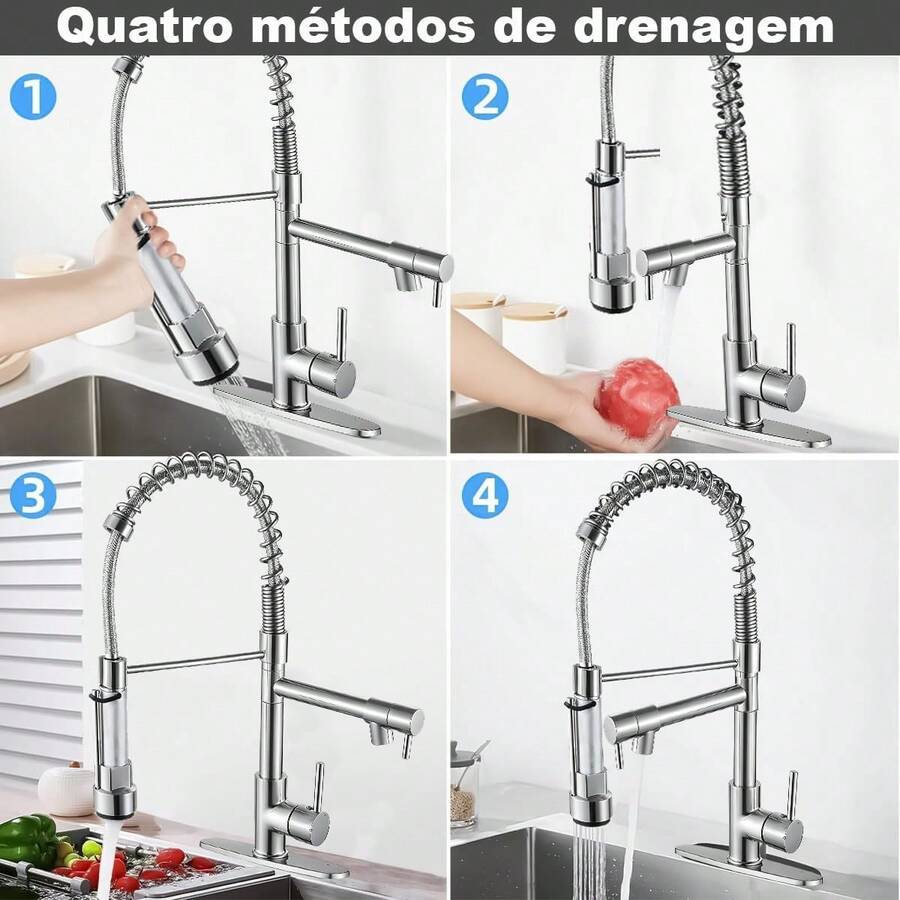 Mcmxtap Níquel cepillado Grifo Mezclador para Fregadero de Cocina