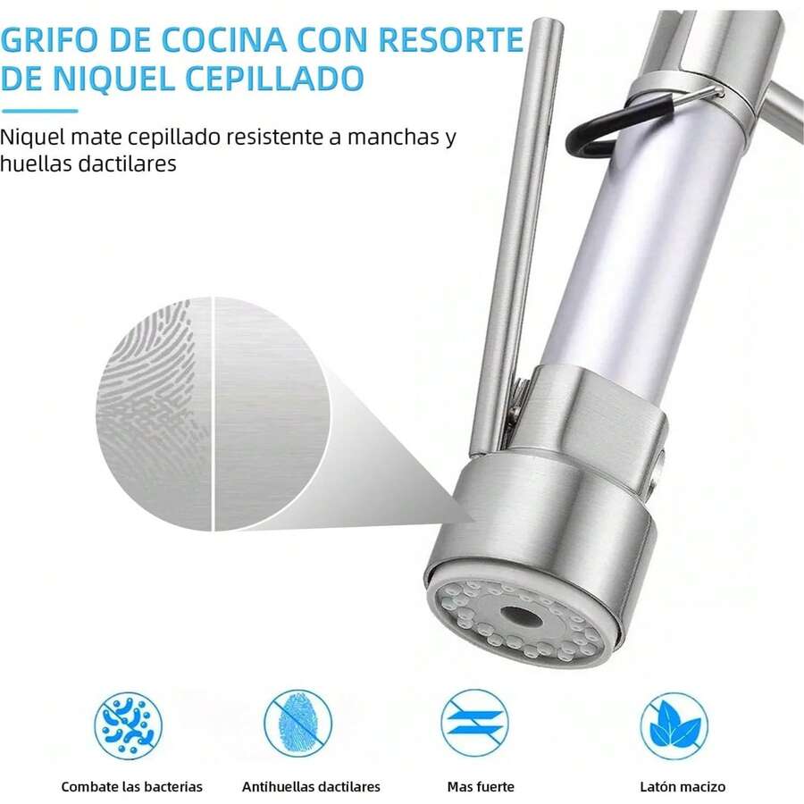 Mcmxtap Níquel cepillado Grifo Mezclador para Fregadero de Cocina