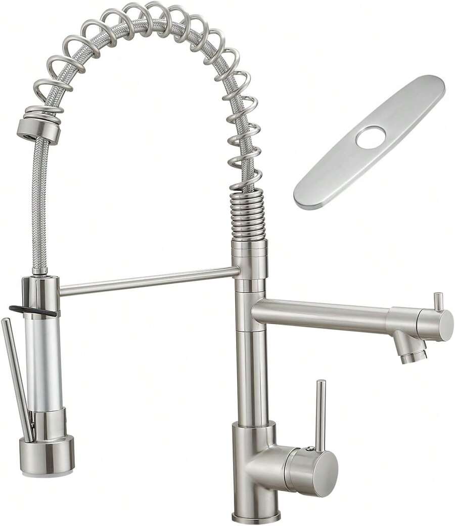 Mcmxtap Níquel cepillado Grifo Mezclador para Fregadero de Cocina