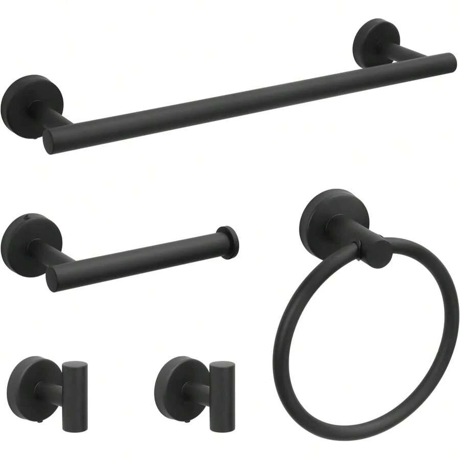 Mcmxtap Negro Juego de Accesorios de Baño