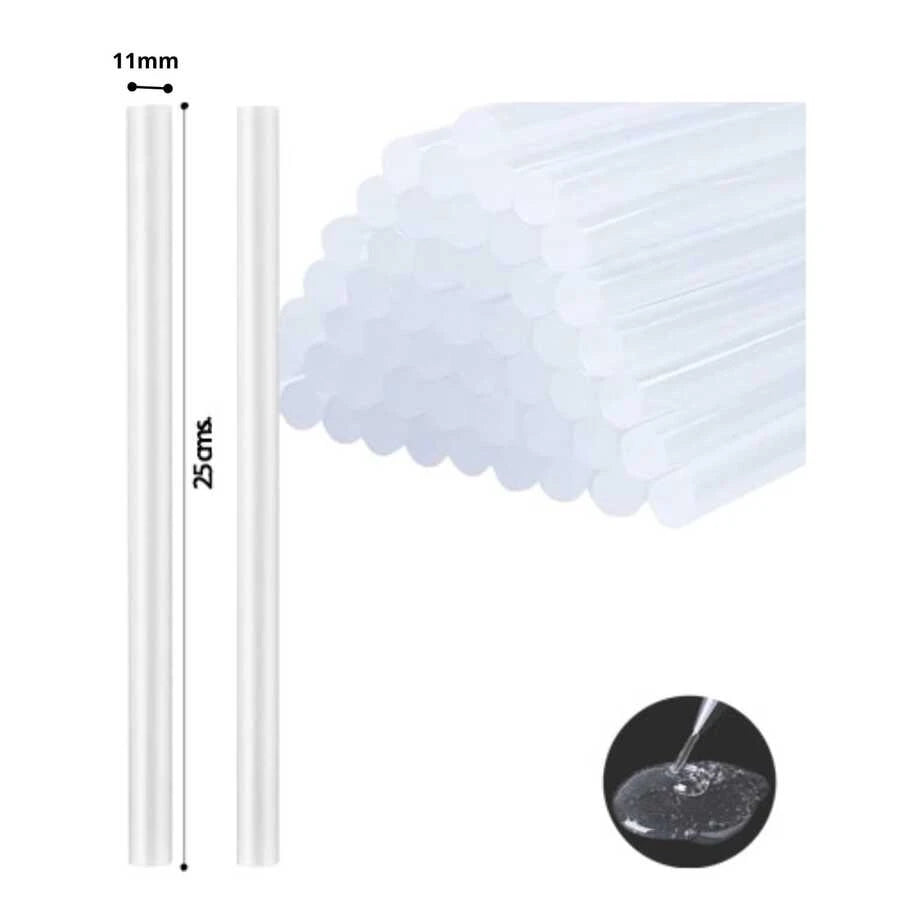 Barras de Silicón Premium 1Kg Transparentes